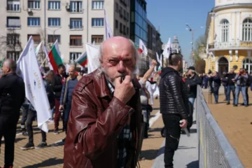Протест на „Възраждане“: Искането е да не се предоставя оръжие на Украйна (Credit: Ладислав Цветков)