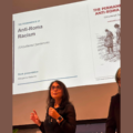 Д-р Маргарета Матаче по време на представянето на своята книга “The Permanence of Anti-Roma Racism: (Un)uttered Sentences” в гр. София (Credit: Огнян Исаев)